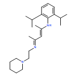 1-Piperidineethanamine, N-[3-[[2,6-bis(1-methylethyl)phenyl]amino]-1-methyl-2-buten-1-ylidene]-