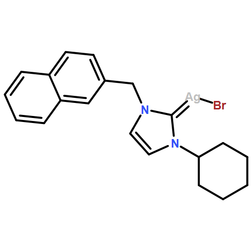 Silver, bromo[1-cyclohexyl-1,3-dihydro-3-(2-naphthalenylmethyl)-2H-imidazol-2-ylidene]-