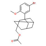 Tricyclo[3.3.1.13,7]decane-1-methanol, 3-(5-bromo-2-methoxyphenyl)-, 1-acetate