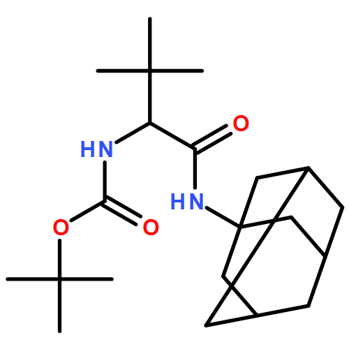 Carbamic acid, N-[(1S)-2,2-dimethyl-1-[(tricyclo[3.3.1.13,7]dec-1-ylamino)carbonyl]propyl]-, 1,1-dimethylethyl ester