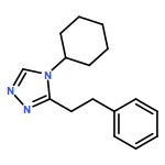 4H-1,2,4-Triazole, 4-cyclohexyl-3-(2-phenylethyl)-