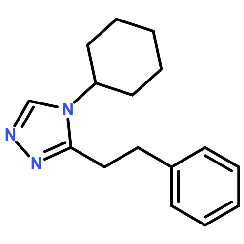 4H-1,2,4-Triazole, 4-cyclohexyl-3-(2-phenylethyl)-