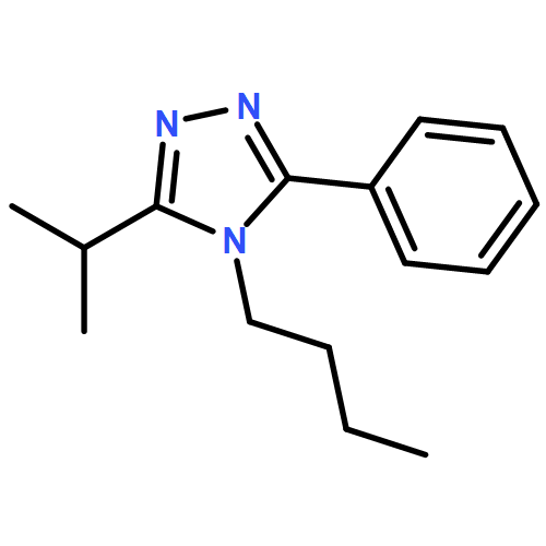 4H-1,2,4-Triazole, 4-butyl-3-(1-methylethyl)-5-phenyl-