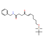 5-Decenamide, 10-[[(1,1-dimethylethyl)dimethylsilyl]oxy]-4-oxo-N-(phenylmethyl)-, (5E)-