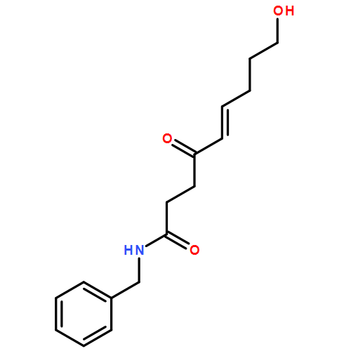 5-Nonenamide, 9-hydroxy-4-oxo-N-(phenylmethyl)-, (5E)-