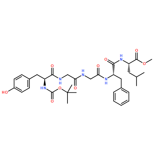 L-Leucine, N-[(1,1-dimethylethoxy)carbonyl]-L-tyrosylglycylglycyl-L-phenylalanyl-, methyl ester