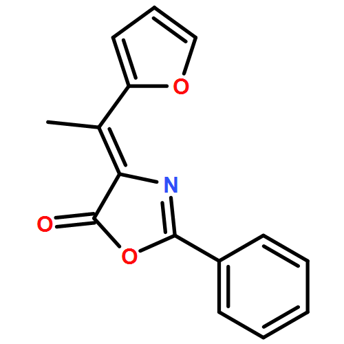 5(4H)-Oxazolone, 4-[1-(2-furanyl)ethylidene]-2-phenyl-, (Z)- (9CI)