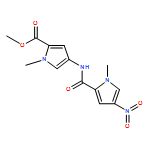 1H-Pyrrole-2-carboxylic acid, 1-methyl-4-[[(1-methyl-4-nitro-1H-pyrrol-2-yl)carbonyl]amino]-, methyl ester