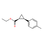 Cyclopropanecarboxylic acid, 2-(4-methylphenyl)-, ethyl ester, (1R,2S)-rel-