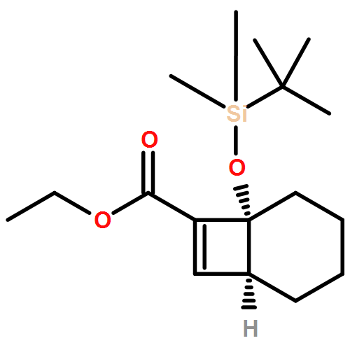 Bicyclo[4.2.0]oct-7-ene-7-carboxylic acid, 6-[[(1,1-dimethylethyl)dimethylsilyl]oxy]-, ethyl ester, (1R,6S)-rel-