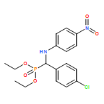 Phosphonic acid, P-[(4-chlorophenyl)[(4-nitrophenyl)amino]methyl]-, diethyl ester