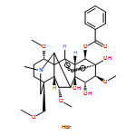 Aconitane-8,13,14,15-tetrol, 1,6,16-trimethoxy-4-(methoxymethyl)-20-methyl-, 14-benzoate, hydrobromide (1:1), (1α,6α,14α,15α,16β)-