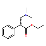 Benzeneacetic acid, α-[(dimethylamino)methylene]-, ethyl ester