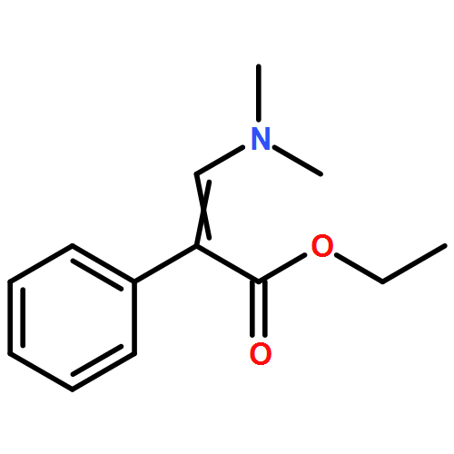 Benzeneacetic acid, α-[(dimethylamino)methylene]-, ethyl ester