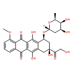 5,12-Naphthacenedione, 10-[(2,6-dideoxy-α-L-lyxo-hexopyranosyl)oxy]-7,8,9,10-tetrahydro-6,8,11-trihydroxy-8-(2-hydroxyacetyl)-1-methoxy-, (8S,10S)-