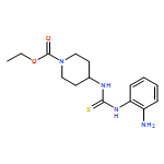 1-Piperidinecarboxylic acid, 4-[[[(2-aminophenyl)amino]thioxomethyl]amino]-, ethyl ester