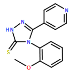 3H-1,2,4-Triazole-3-thione, 2,4-dihydro-4-(2-methoxyphenyl)-5-(4-pyridinyl)-