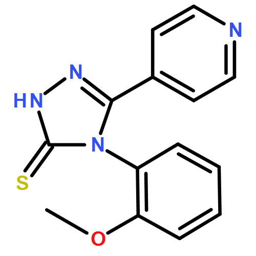 3H-1,2,4-Triazole-3-thione, 2,4-dihydro-4-(2-methoxyphenyl)-5-(4-pyridinyl)-