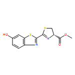 4-Thiazolecarboxylic acid, 4,5-dihydro-2-(6-hydroxy-2-benzothiazolyl)-, methyl ester, (4S)-