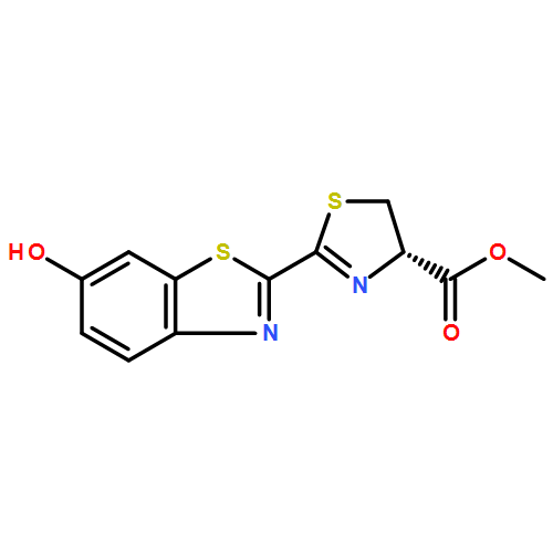 4-Thiazolecarboxylic acid, 4,5-dihydro-2-(6-hydroxy-2-benzothiazolyl)-, methyl ester, (4S)-