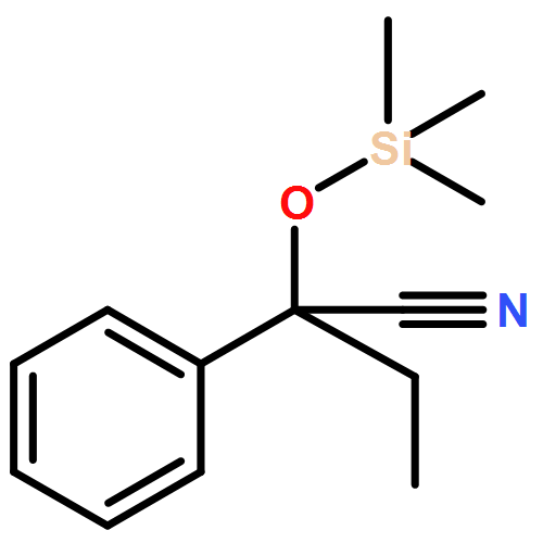 Benzeneacetonitrile, α-ethyl-α-[(trimethylsilyl)oxy]-