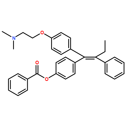 Phenol, 4-[1-[4-[2-(dimethylamino)ethoxy]phenyl]-2-phenyl-1-butenyl]-, benzoate (ester), (Z)- (9CI)