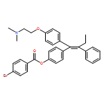 Benzoic acid, 4-bromo-, 4-[1-[4-[2-(dimethylamino)ethoxy]phenyl]-2-phenyl-1-butenyl]phenyl ester, (Z)- (9CI)