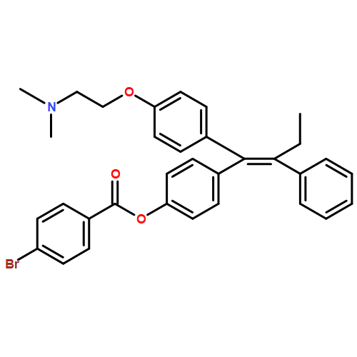 Benzoic acid, 4-bromo-, 4-[1-[4-[2-(dimethylamino)ethoxy]phenyl]-2-phenyl-1-butenyl]phenyl ester, (Z)- (9CI)