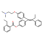 Benzoic acid, 2-ethyl-, 4-[1-[4-[2-(dimethylamino)ethoxy]phenyl]-2-phenyl-1-butenyl]phenyl ester, (Z)- (9CI)