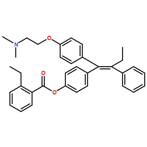 Benzoic acid, 2-ethyl-, 4-[1-[4-[2-(dimethylamino)ethoxy]phenyl]-2-phenyl-1-butenyl]phenyl ester, (Z)- (9CI)