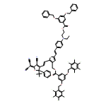 Benzoic acid, 3,5-bis[(2,3,4,5,6-pentafluorophenyl)methoxy]-, [5-[2-[4-[[2-[[3,5-bis(phenylmethoxy)benzoyl]oxy]ethyl]ethylamino]phenyl]ethenyl]-2-[2-[4-cyano-5-(dicyanomethylene)-2,5-dihydro-2-phenyl-2-(trifluoromethyl)-3-furanyl]ethenyl]-3-thienyl]methyl ester