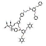 Benzoic acid, 3,5-bis[(2,3,4,5,6-pentafluorophenyl)methoxy]-, [5-[2-[4-[[2-[[3,5-bis(phenylmethoxy)benzoyl]oxy]ethyl]methylamino]phenyl]ethenyl]-2-[2-[4-cyano-5-(dicyanomethylene)-2,5-dihydro-2-phenyl-2-(trifluoromethyl)-3-furanyl]ethenyl]-3-thienyl]methyl ester