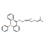 Benzoic acid, 2-(diphenylphosphino)-, (2Z)-3,7-dimethyl-2,6-octadien-1-yl ester