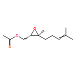 2-Oxiranemethanol, 3-methyl-3-(4-methyl-3-penten-1-yl)-, 2-acetate, (2R,3R)-rel-