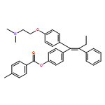 Benzoic acid, 4-methyl-, 4-[1-[4-[2-(dimethylamino)ethoxy]phenyl]-2-phenyl-1-butenyl]phenyl ester, (Z)- (9CI)