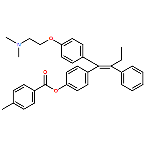 Benzoic acid, 4-methyl-, 4-[1-[4-[2-(dimethylamino)ethoxy]phenyl]-2-phenyl-1-butenyl]phenyl ester, (Z)- (9CI)