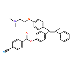 Benzoic acid, 4-cyano-, 4-[1-[4-[2-(dimethylamino)ethoxy]phenyl]-2-phenyl-1-butenyl]phenyl ester, (Z)- (9CI)