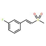 Benzene, 1-fluoro-3-[2-(methylsulfonyl)ethenyl]-, (E)- (9CI)