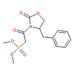 Phosphonic acid, P-[2-oxo-2-[(4S)-2-oxo-4-(phenylmethyl)-3-oxazolidinyl]ethyl]-, dimethyl ester