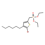 Phosphonic acid, P-[(5-bromo-4-hexyl-2-thienyl)methyl]-, diethyl ester