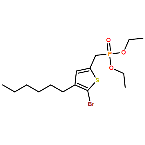 Phosphonic acid, P-[(5-bromo-4-hexyl-2-thienyl)methyl]-, diethyl ester