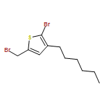 Thiophene, 2-bromo-5-(bromomethyl)-3-hexyl-