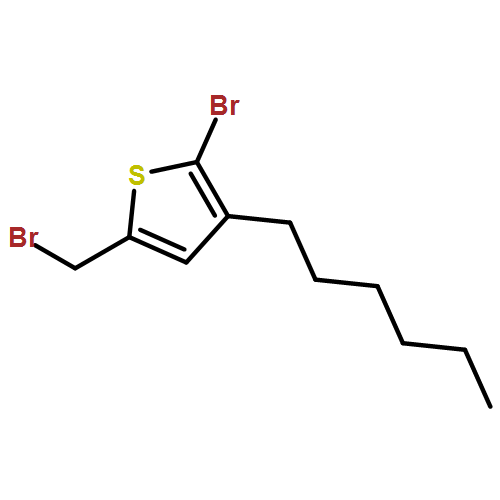 Thiophene, 2-bromo-5-(bromomethyl)-3-hexyl-