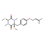 2,5-Piperazinedione, 1,4-dimethyl-3-[[4-[(3-methyl-2-buten-1-yl)oxy]phenyl]methyl]-3,6-bis(methylthio)-, (3R,6R)-