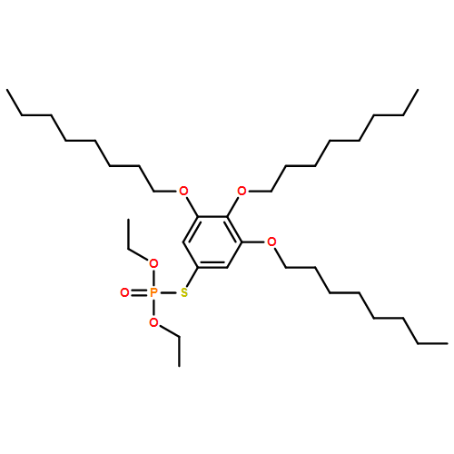 Phosphorothioic acid, O,O-diethyl S-[3,4,5-tris(octyloxy)phenyl] ester