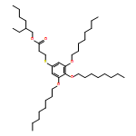 Propanoic acid, 3-[[3,4,5-tris(octyloxy)phenyl]thio]-, 2-ethylhexyl ester