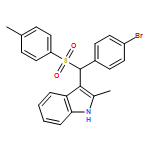 1H-Indole, 3-[(4-bromophenyl)[(4-methylphenyl)sulfonyl]methyl]-2-methyl-