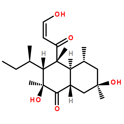 1(2H)-Naphthalenone, octahydro-2,7-dihydroxy-4-[(2Z)-3-hydroxy-1-oxo-2-propen-1-yl]-2,4,5,7-tetramethyl-3-[(1R)-1-methylpropyl]-,