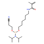 Phosphoramidous acid, N,N-bis(1-methylethyl)-, 2-cyanoethyl 6-[(2-methyl-1-oxo-2-propen-1-yl)amino]hexyl ester