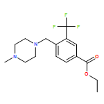 Benzoic acid, 4-[(4-methyl-1-piperazinyl)methyl]-3-(trifluoromethyl)-, ethyl ester